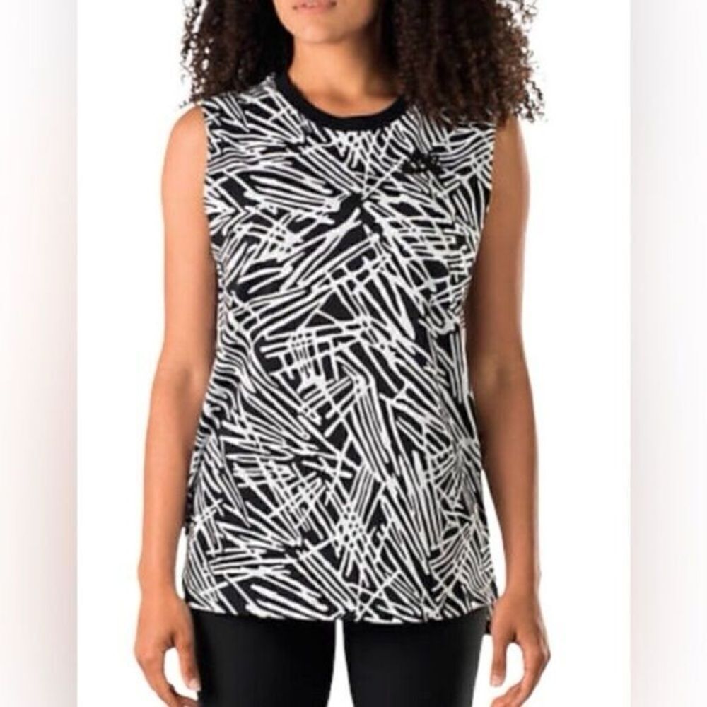 Nike Signal Palm Black and White Muscle tank